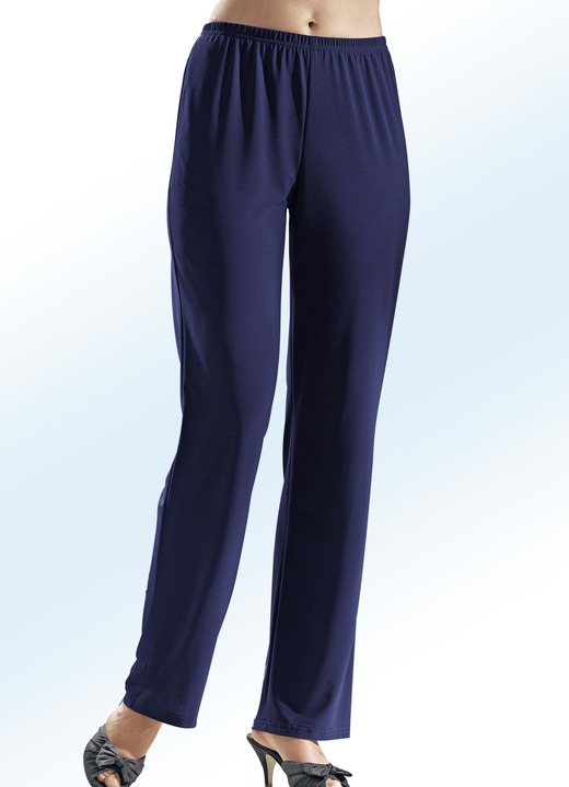 Broeken - KLAUS MODELLE broek met elastische tailleband, in Größe 018 bis 056, in Farbe MARINE Ansicht 1