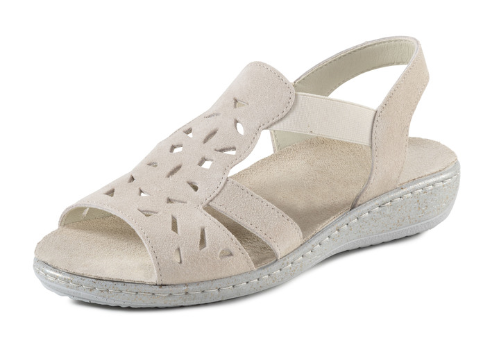Sandalettes & slippers - ELENA EDEN sandaal in luchtig design, in Größe 036 bis 042, in Farbe BEIGE Ansicht 1