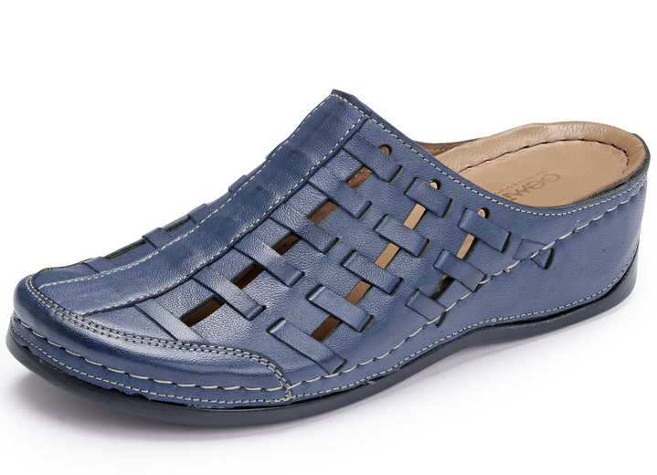 Sandalettes & slippers - Gemini klomp met luchtige openingen, in Größe 036 bis 042, in Farbe MARINE Ansicht 1
