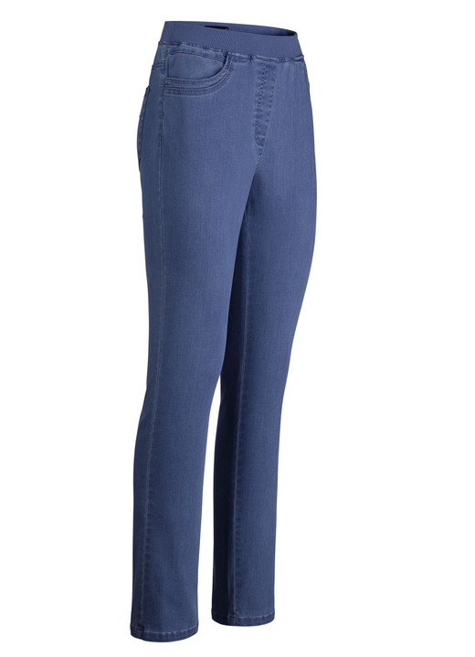 Jeans - Pull-on-jeans, in Größe 018 bis 052, in Farbe JEANSBLAUW Ansicht 1
