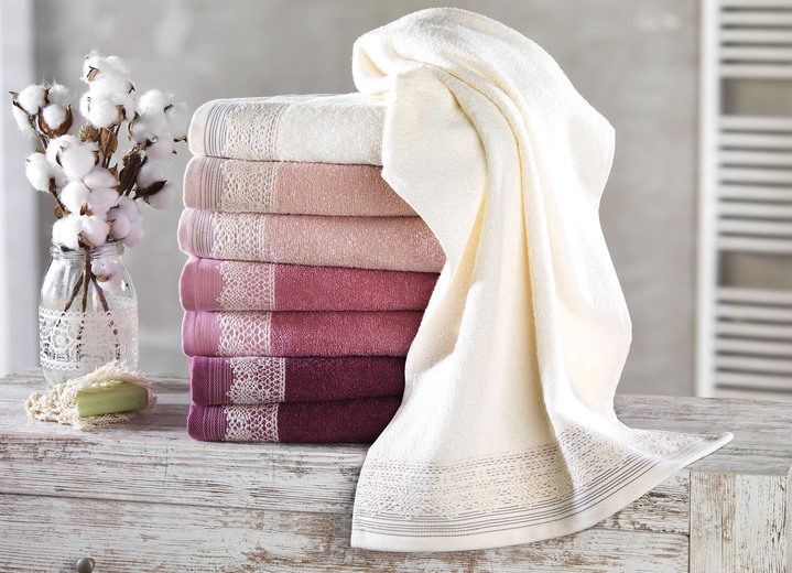 Badstof handdoeken - Prachtige badstof serie, in Größe 200 (1 handdoek, 50/90 cm) bis 204 (1 handdoek, 70/140 cm), in Farbe ROSÉ