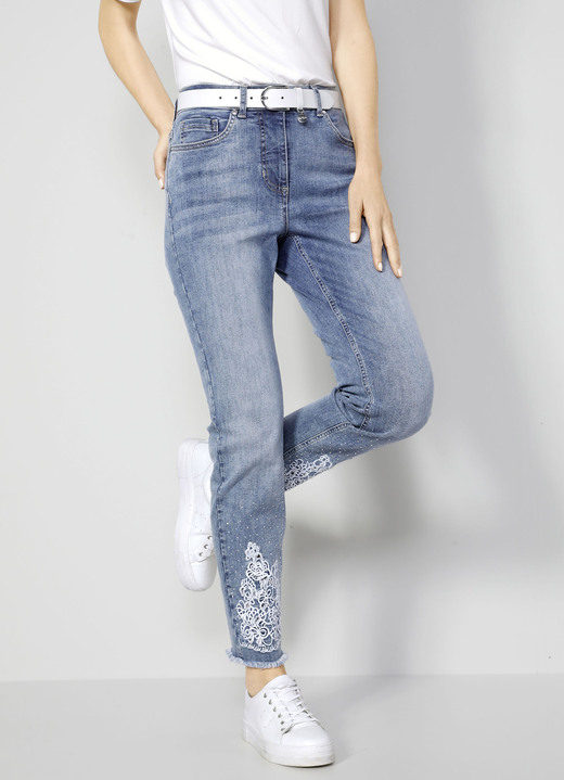 Jeans - Jeans met 5 zakken, in Größe 019 bis 052, in Farbe HELLBLAU