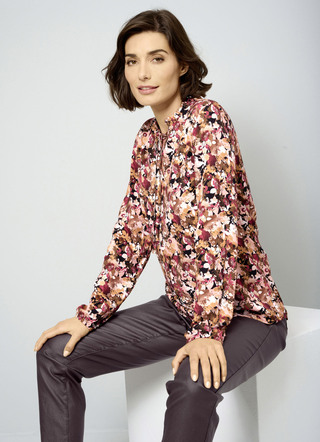 Slip-on blouse met bloemenprint